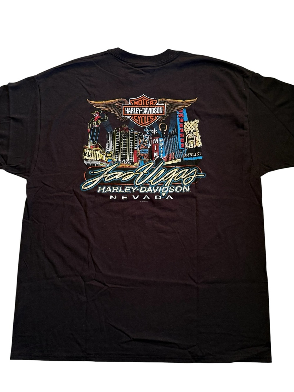 NWT Harley-Davidson Downtown Strip Las Vegas Biker Motorcycle VTG Shirt Men’s 2X
